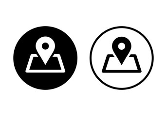 Pin icon vector. Location icon. Map pointer icon