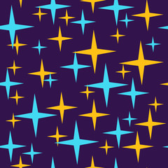 Seamless star baby pattern for print design