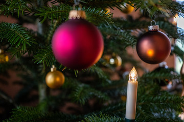 christmas tree decoration close up