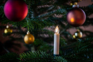 christmas tree decoration close up