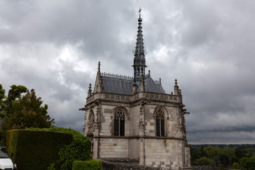 Fototapeta na wymiar The chapel of Saint Hubert at Chateau Ambroise