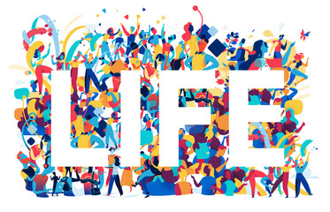 community lifestyle, party and friendship