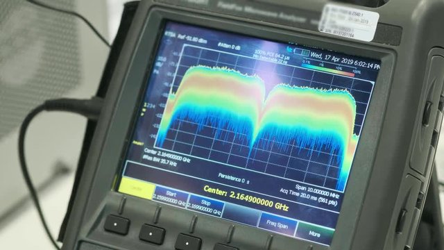 The device for the analysis of the radio signal. Signature radio waves.