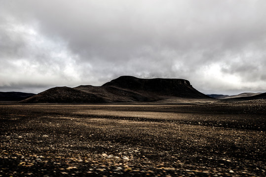 Gold minimalistic widow view, Iceland