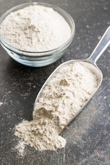 Whole grain wheat flour.