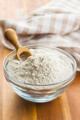 Whole grain wheat flour.