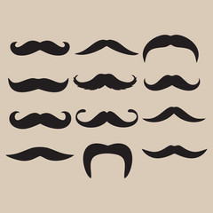 Collection of mustaches icon