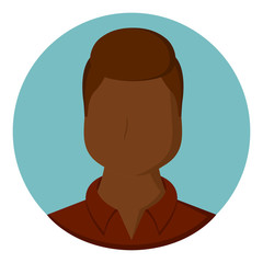 Isolated beauty avatar of a man - Vector