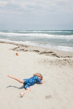 Little boy at the beach
