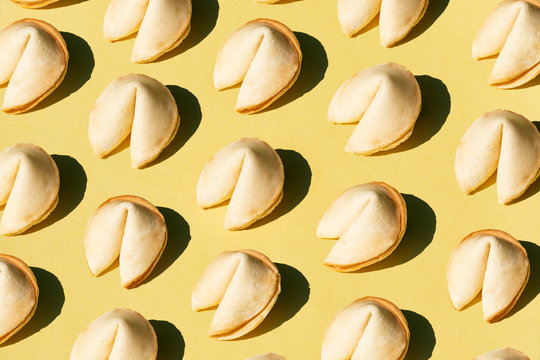 Close up of fortune cookies