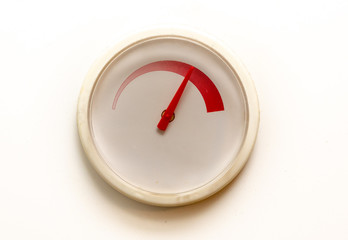Thermometer auf einem Heisswasserboiler