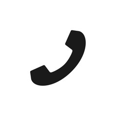 Phone icon isolated on white background. Telephone Silhouette. Telephone icon illustration for web, mobile and UI design