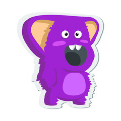 Cute Crazy Monster Character