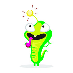 Cute Crazy Monster Character