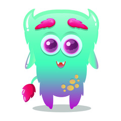 Cute Crazy Monster Character