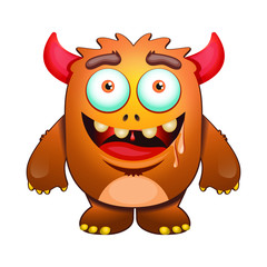 Cute Crazy Monster Character