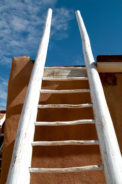 Acoma Pueblo, New Mexico, United States. Pueblo architecture.