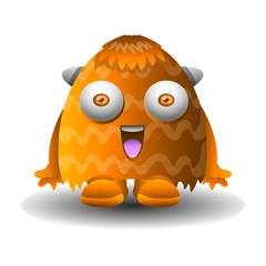Cute Crazy Monster Character