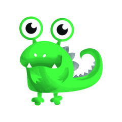 Cute Crazy Monster Character