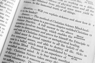 Section on "Sickness" in the Christian Science "Science and Health" by Mary Baker Eddy