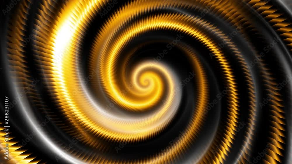 Poster Endless spinning futuristic Spiral. Seamless looping footage. Abstract helix.