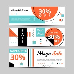 ABSTRACT SALE BANNER