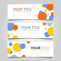 Naklejka premium COLORFUL MODERN BANNERS