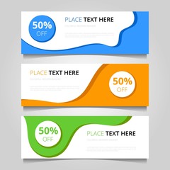 COLORFUL MODERN BANNERS