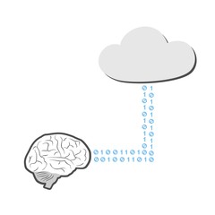Design of cloud data illustration