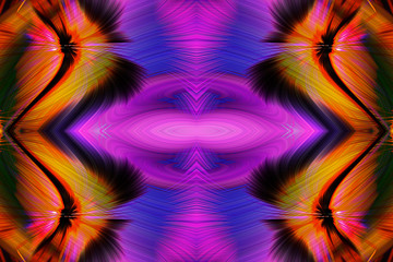 Abstract art screensaver. Colorful wallpaper. Fractal light background, ornament, decor, tracery, garniture, weave