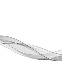 Abstract vector wave with shadow. gray curved lines. eps 10