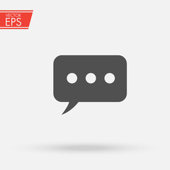 Communication bubble vector icon. Sms symbol for your web site design, logo, app, UI. Vector illustration, EPS10. information and business design concept. Mobile chatting sign.