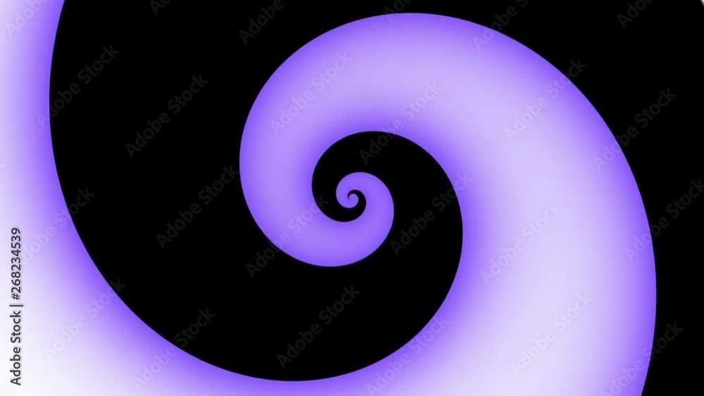 Poster Endless spinning futuristic Spiral. Seamless looping footage. Abstract helix.