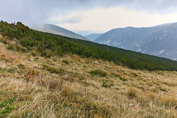 Fototapeta na wymiar Landscape from Route to climbing a Musala peak, Rila mountain, Bulgaria
