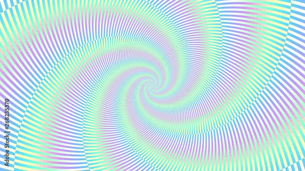 Poster Endless spinning futuristic Spiral. Seamless looping footage. Abstract helix.