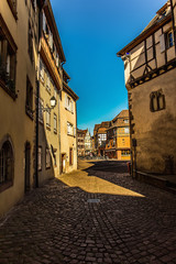 Obraz premium streets of Colmar, Grand Est Alsace in spring