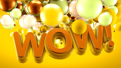 Abstract slogan background. 3d illustration, 3d rendering.