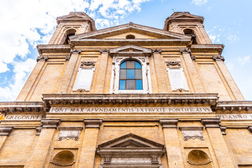 Fototapeta na wymiar Church of Saint Athanasius, Italian: Sant Atanasio dei Greci, Rome, Italy.