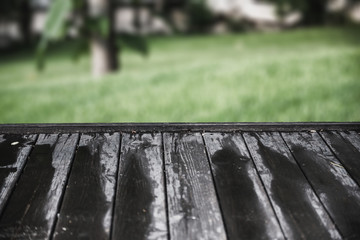 Empty wooden table background