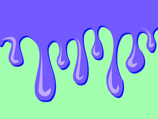  Purple drips on a blue background