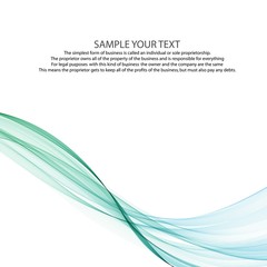 Abstract vector background, blue and green waved lines for brochure, website, flyer design. Transparent wave. eps 10
