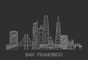 Fototapeta premium San Francisco skyline, USA.
