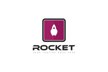 Rocket Logo and icon vector illustration design template