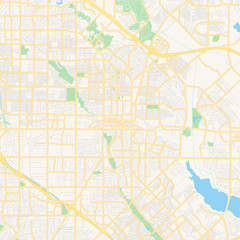 Empty vector map of Garland, Texas, USA