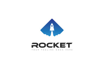 Rocket Logo and icon vector illustration design template