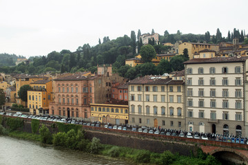 Obraz premium Buildings along the Arno River