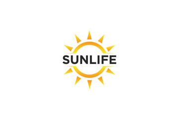 sun logo and icon vector illustration design template