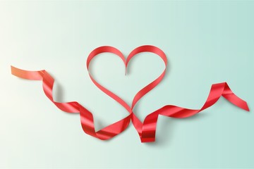 St. Valentine's Day, Heart from a ribbon