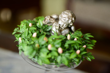 Wedding rings on the figure