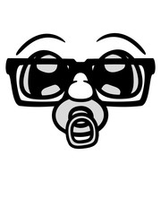 nerd kind baby hornbrille schlau intelligent geek schnuller schwanger eltern süß niedlich lustig cool